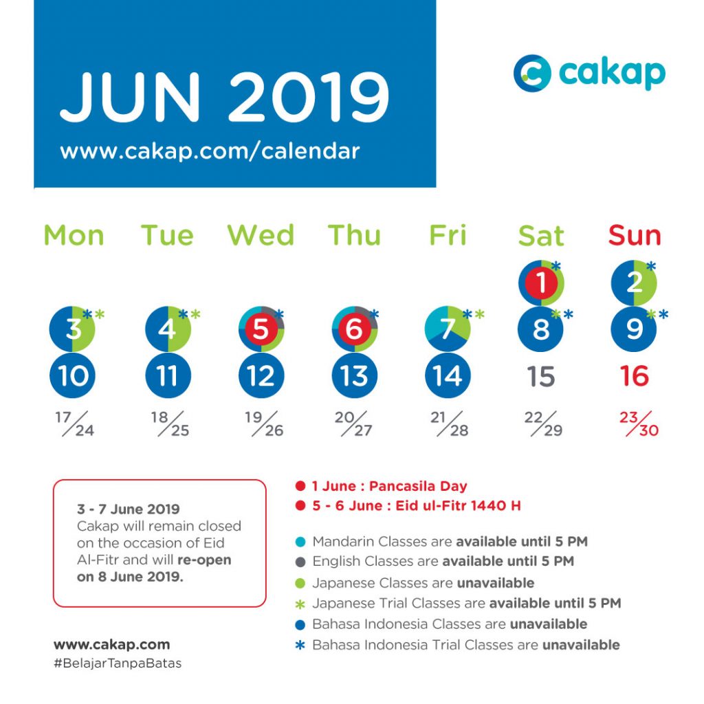 Kalender Belajar Juni 2019