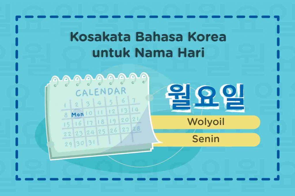 nama hari dalam bahasa korea