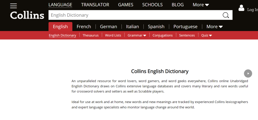 collins english dictionary
