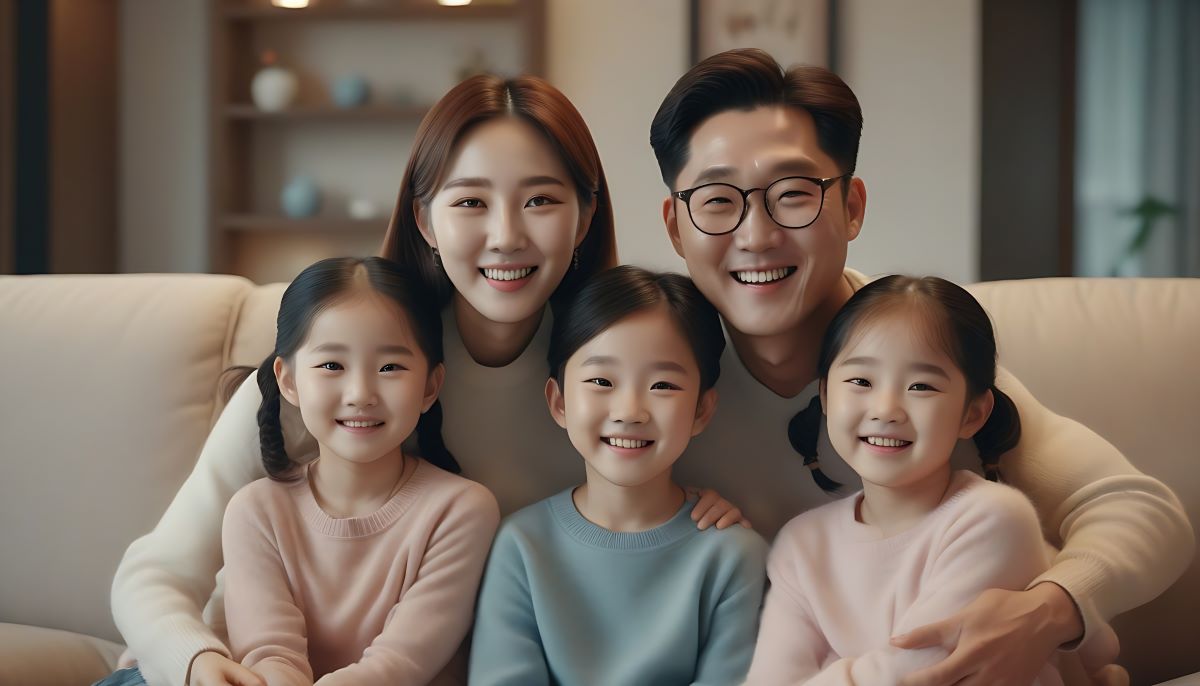 foto keluarga korea